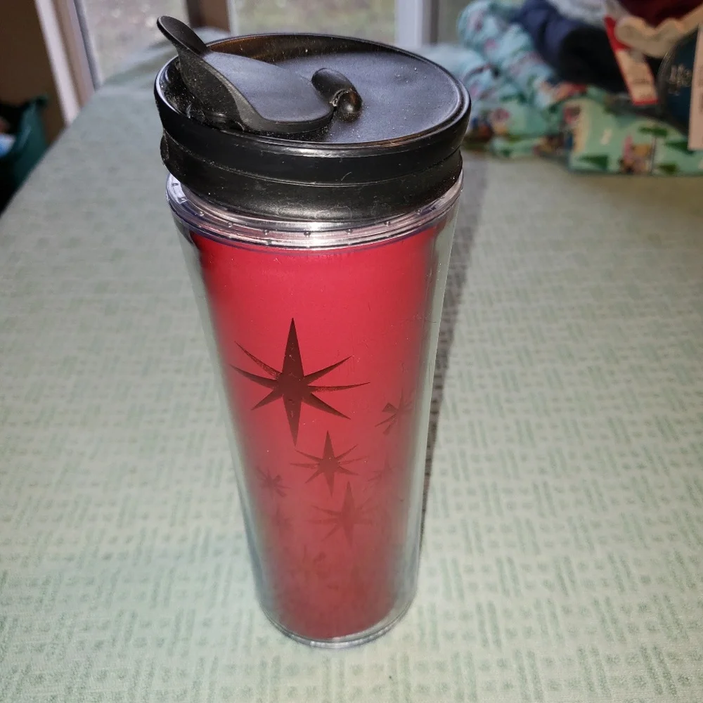 2011 Starbucks Foil Red Stars‎ Tumbler 12oz